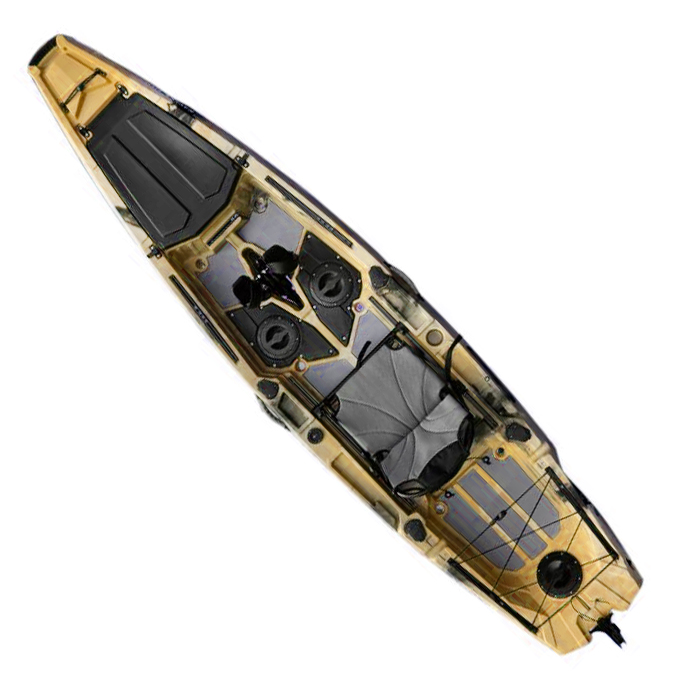 3.65m pedal fishing kayak  foot drive motor boat